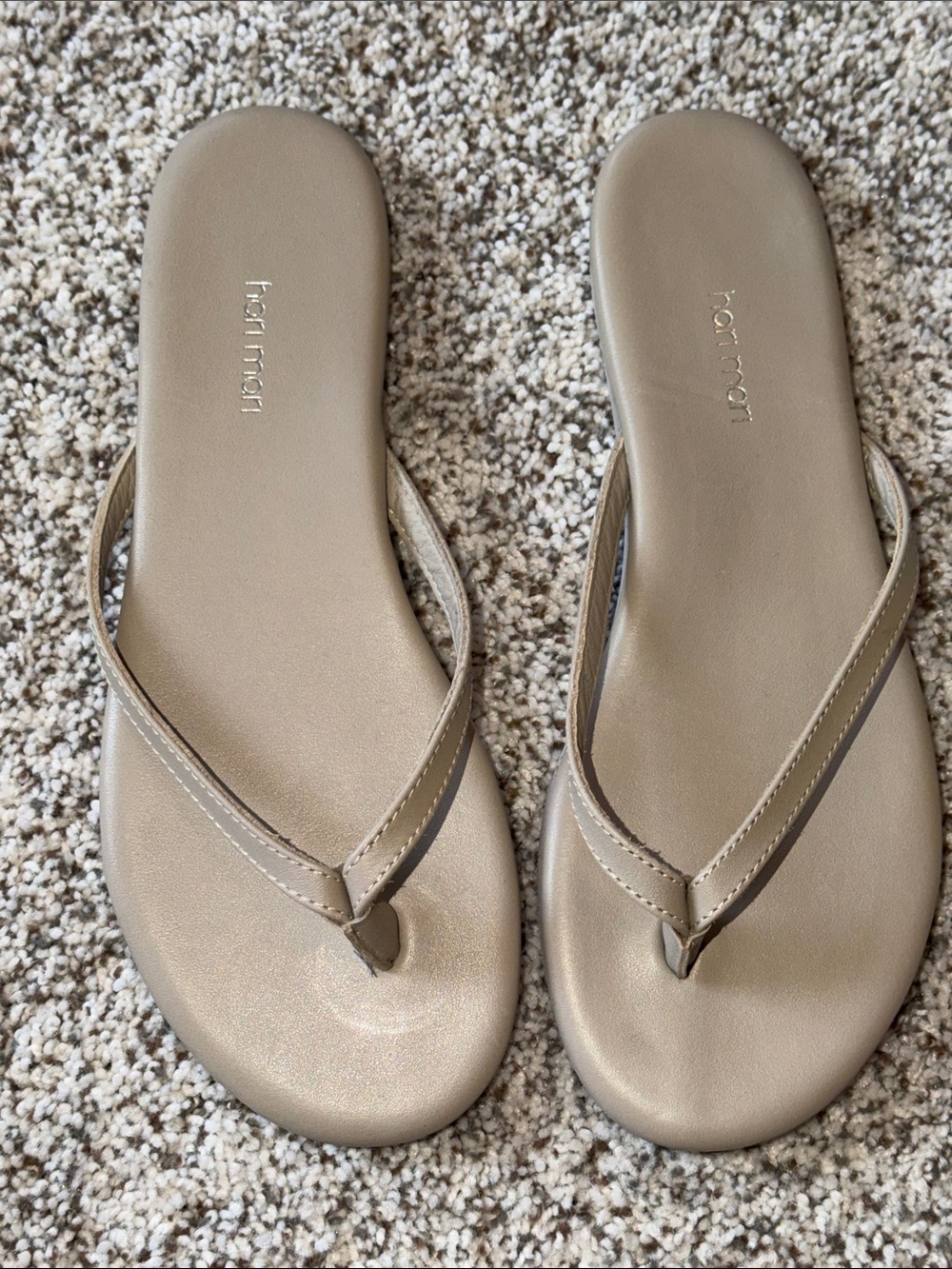Hari Mari Taupe Thong Sandals